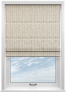 Urbanite, Ivory Glint - Twist&Fit Roman Blind